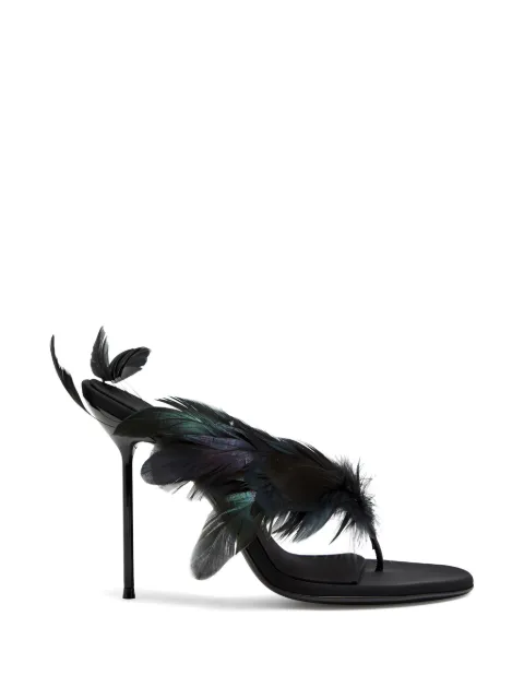 Paris Texas Lidia feather sandals
