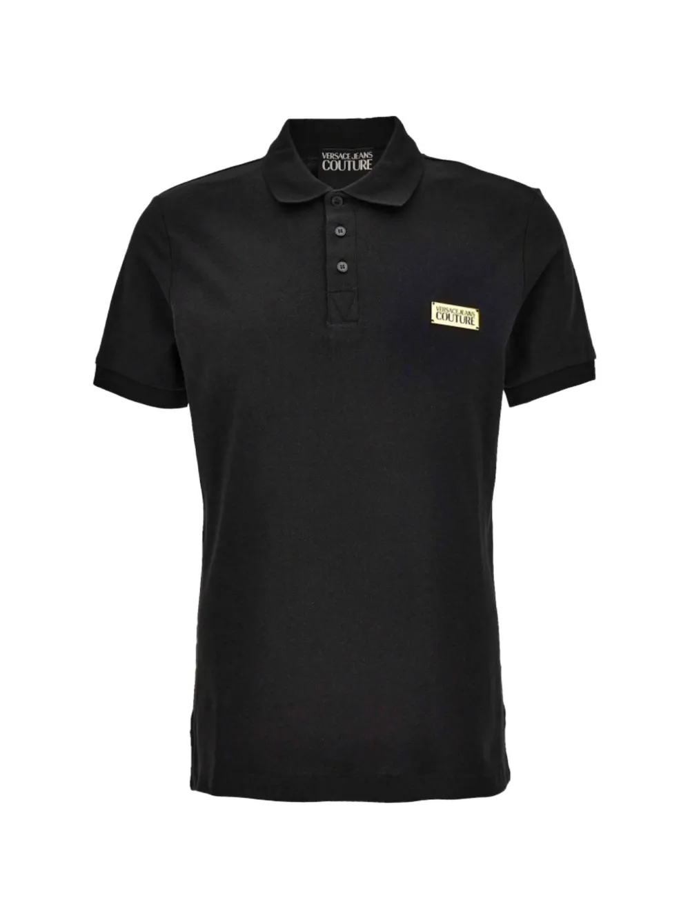 Versace Jeans Couture buttoned polo shirt – Black