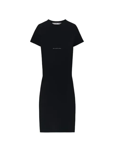 Alexander Wang vestido corto detalle el logo