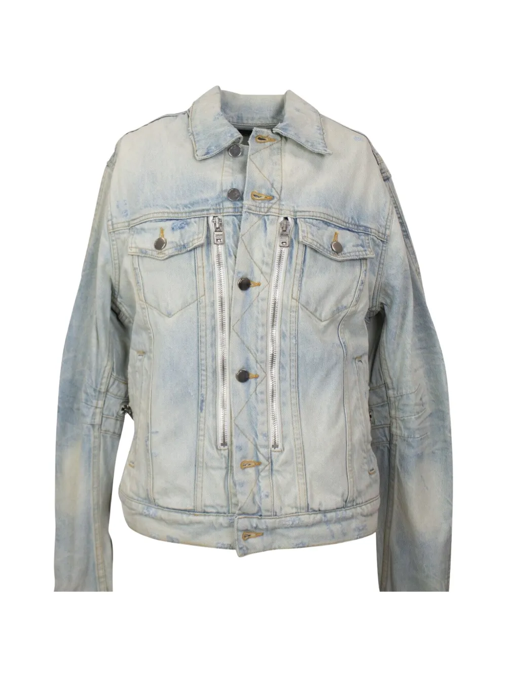 AMIRI MX2 Trucker zipped denim jacket - Blu