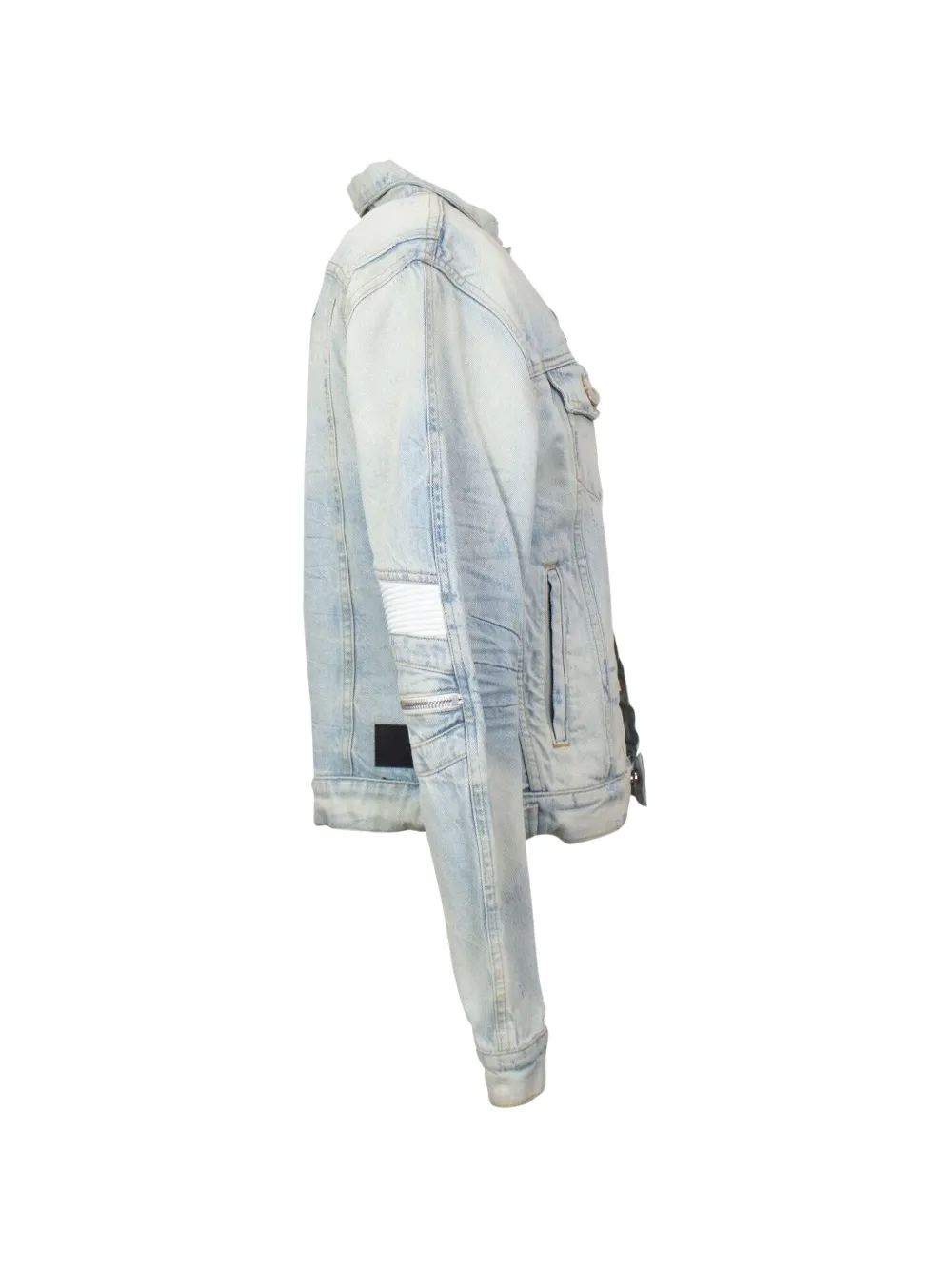  Amiri Mx2 Trucker Zipped Denim Jacket - Blue 