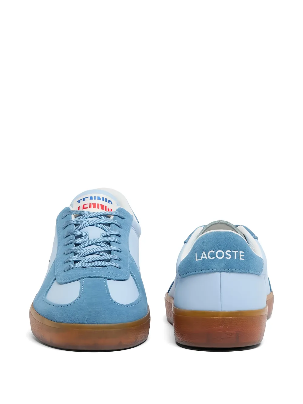 Lacoste Sneakers met suède vlakken Blauw