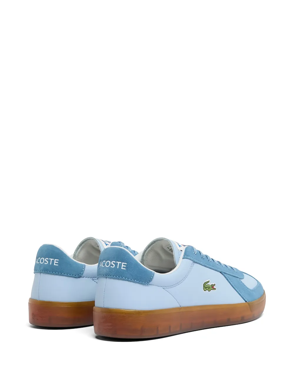 Lacoste Sneakers met suède vlakken Blauw