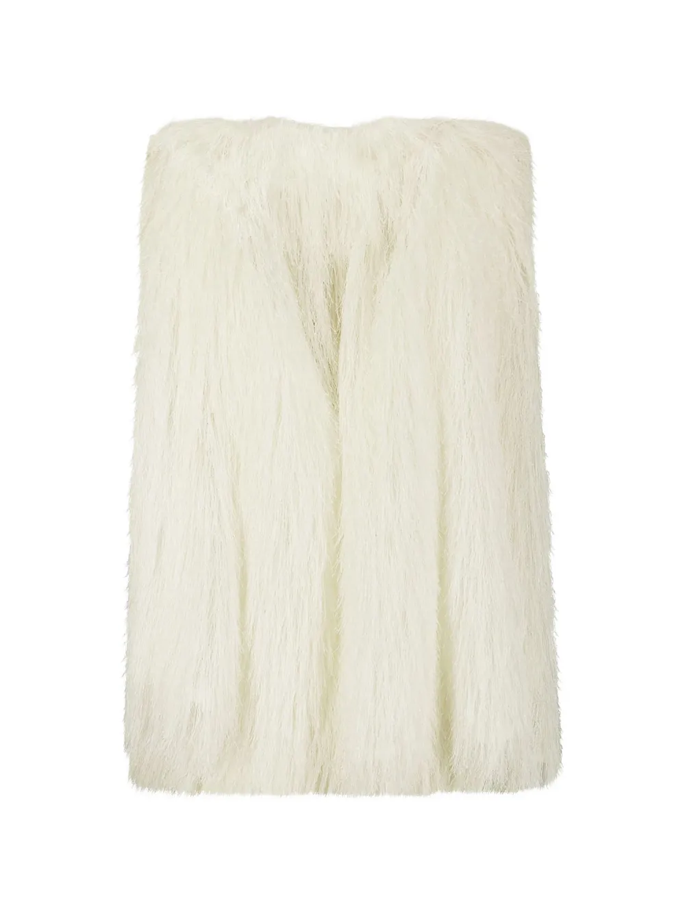  Sacai Fringe Flared Blouse - Neutrals 