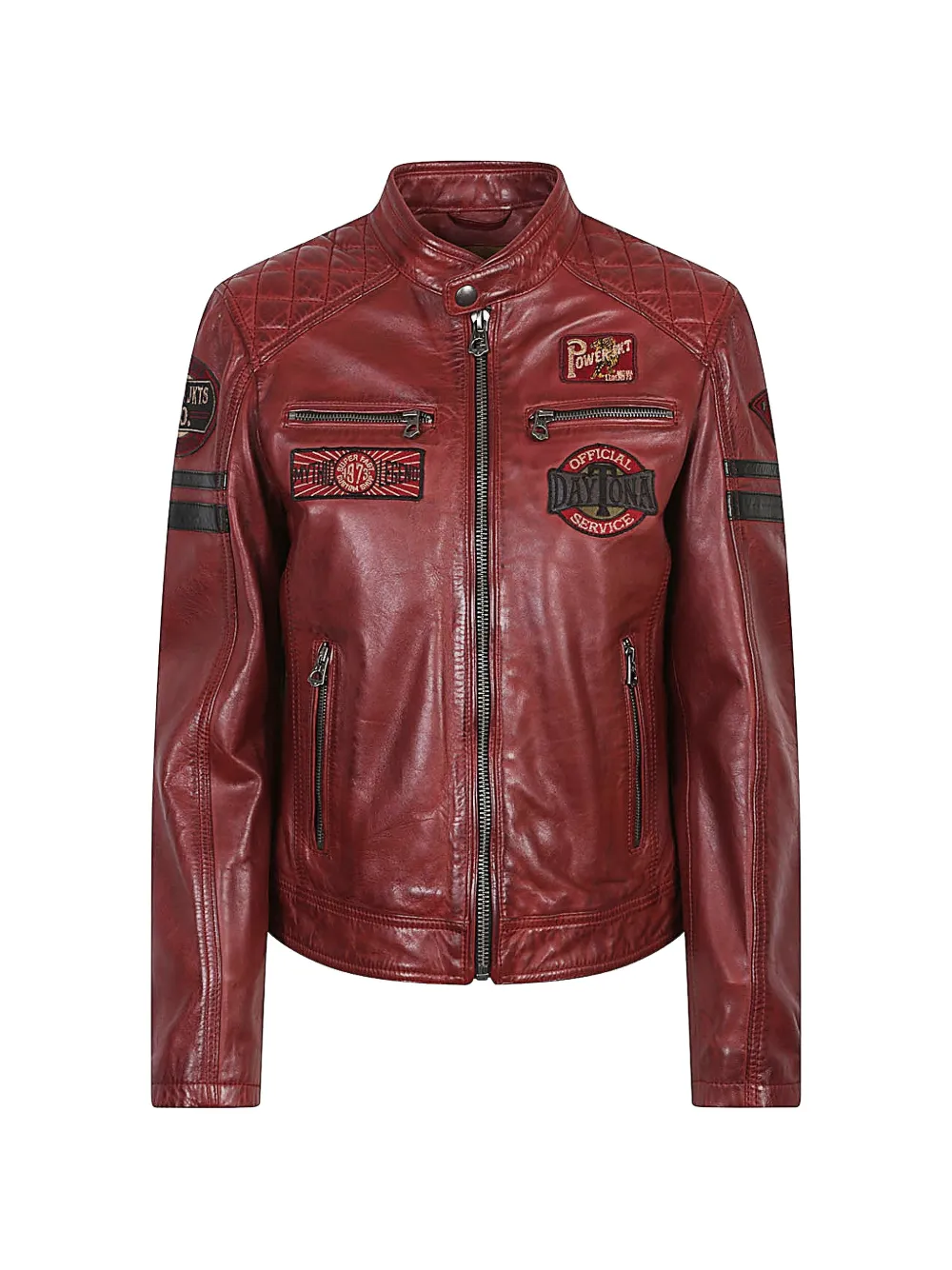 Daytona 73 Walkora brushed biker jacket - Rot