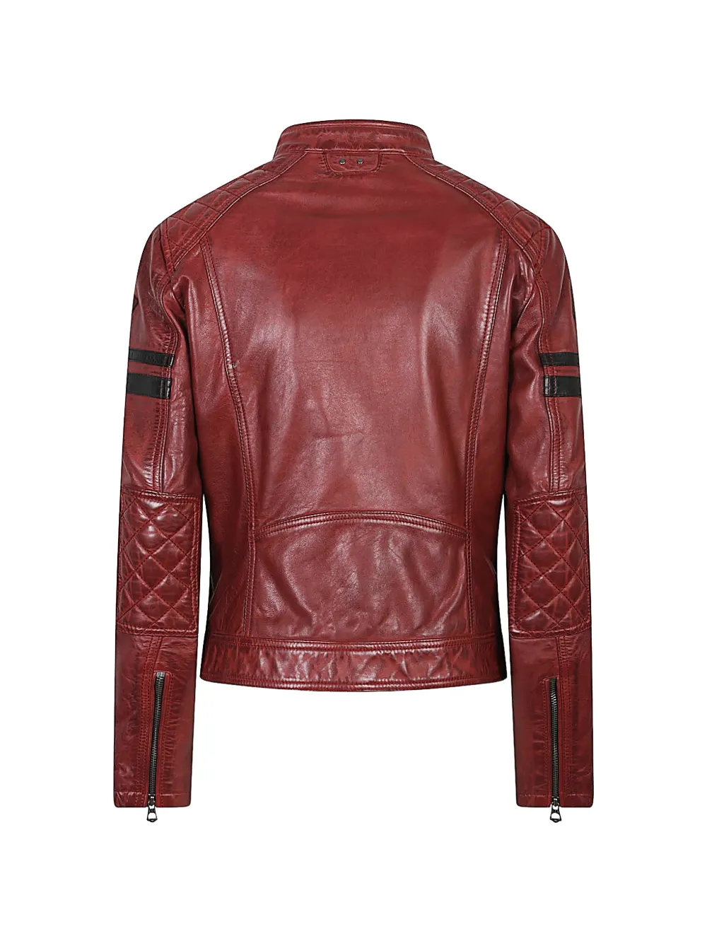  Daytona 73 Walkora Brushed Biker Jacket - Red 