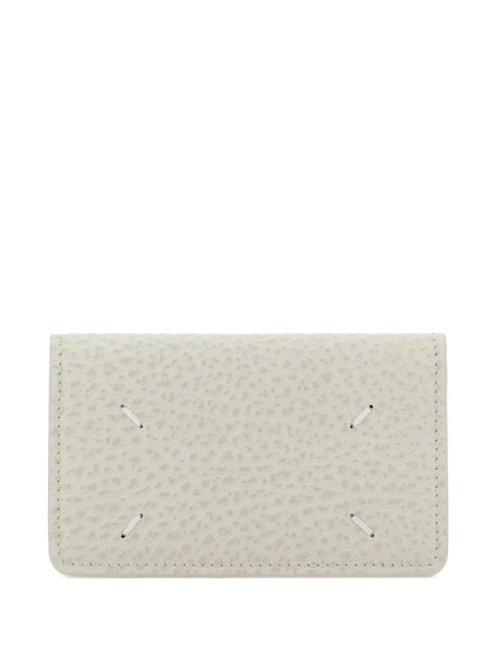 Maison Margiela stitch-detail card holder - Bianco