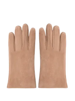 Miu Miu Shearling Gloves | Brown | FARFETCH