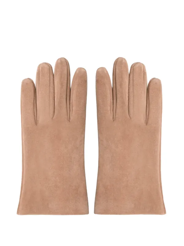 Gianvito Rossi Suede Gloves in Pink