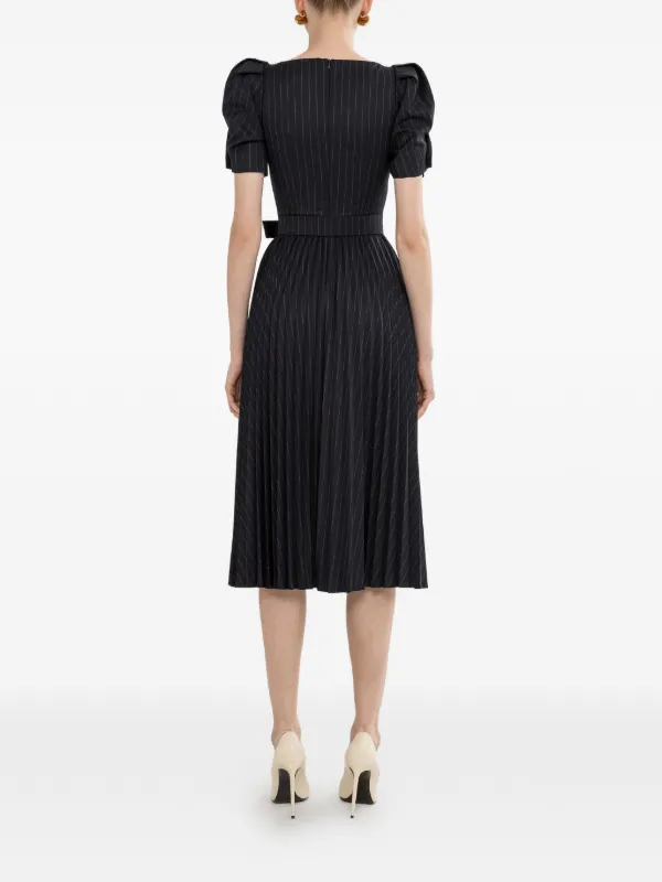 pinstripe pleated dress Anne Klein Pinstripe Pleated Sweaterdress