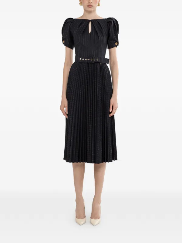 ophelia midi dress Cream Eyelet Midi Dress