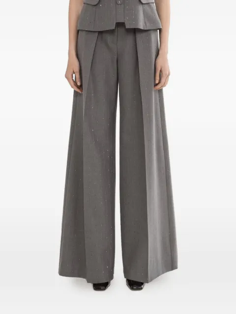 NISSA sequined wide-leg trousers