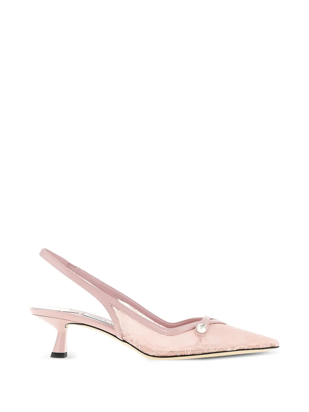 Jimmy Choo Amita pumps met kant Roze