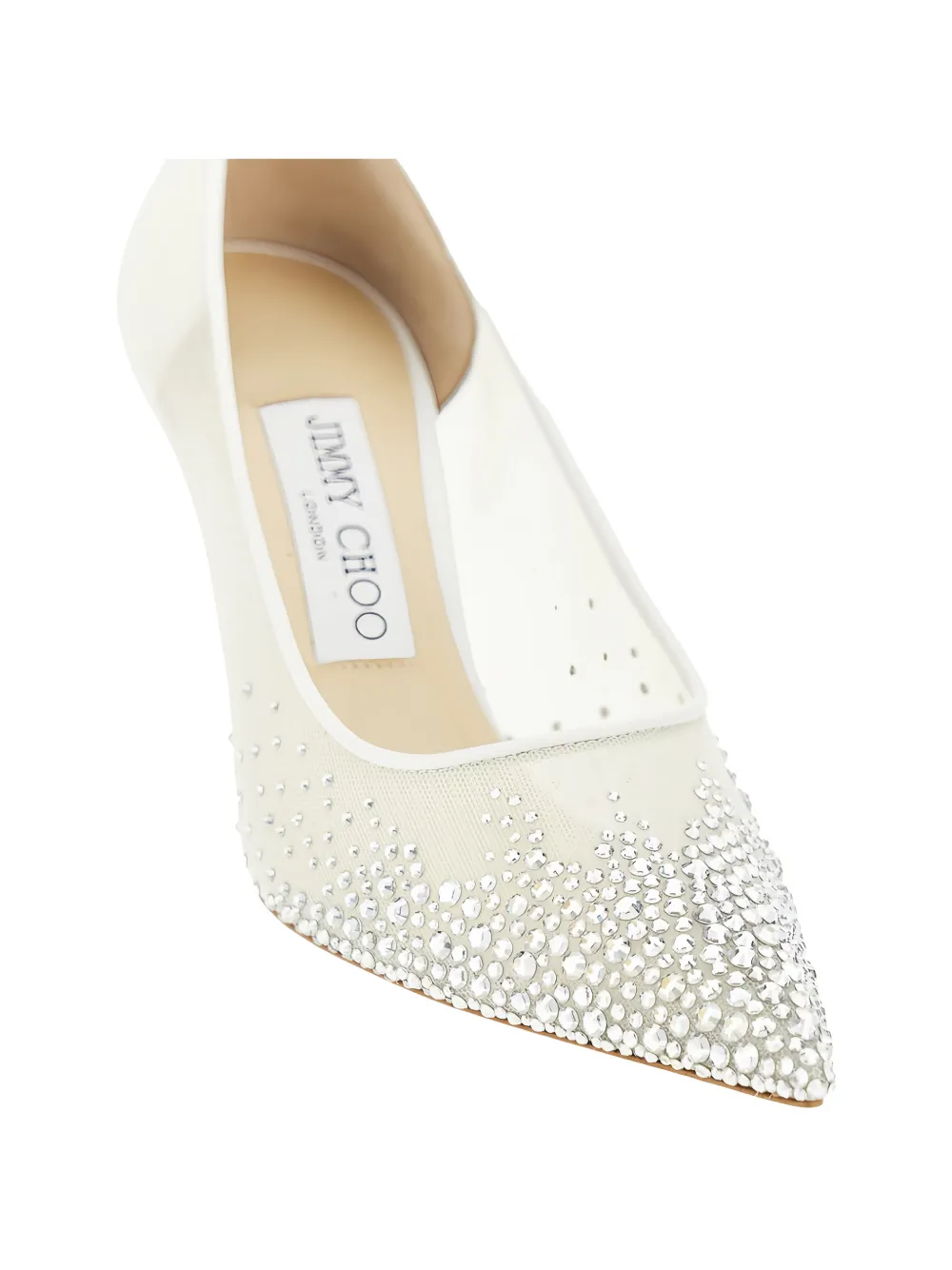 Jimmy Choo Love pumps verfraaid met kristallen Wit