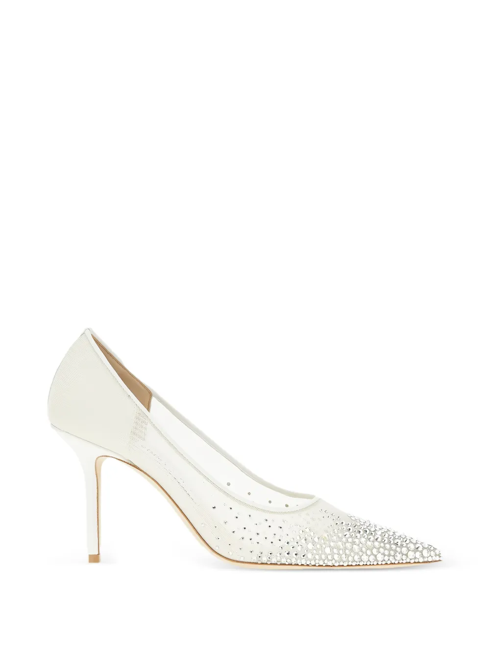 Jimmy Choo Love pumps verfraaid met kristallen Wit