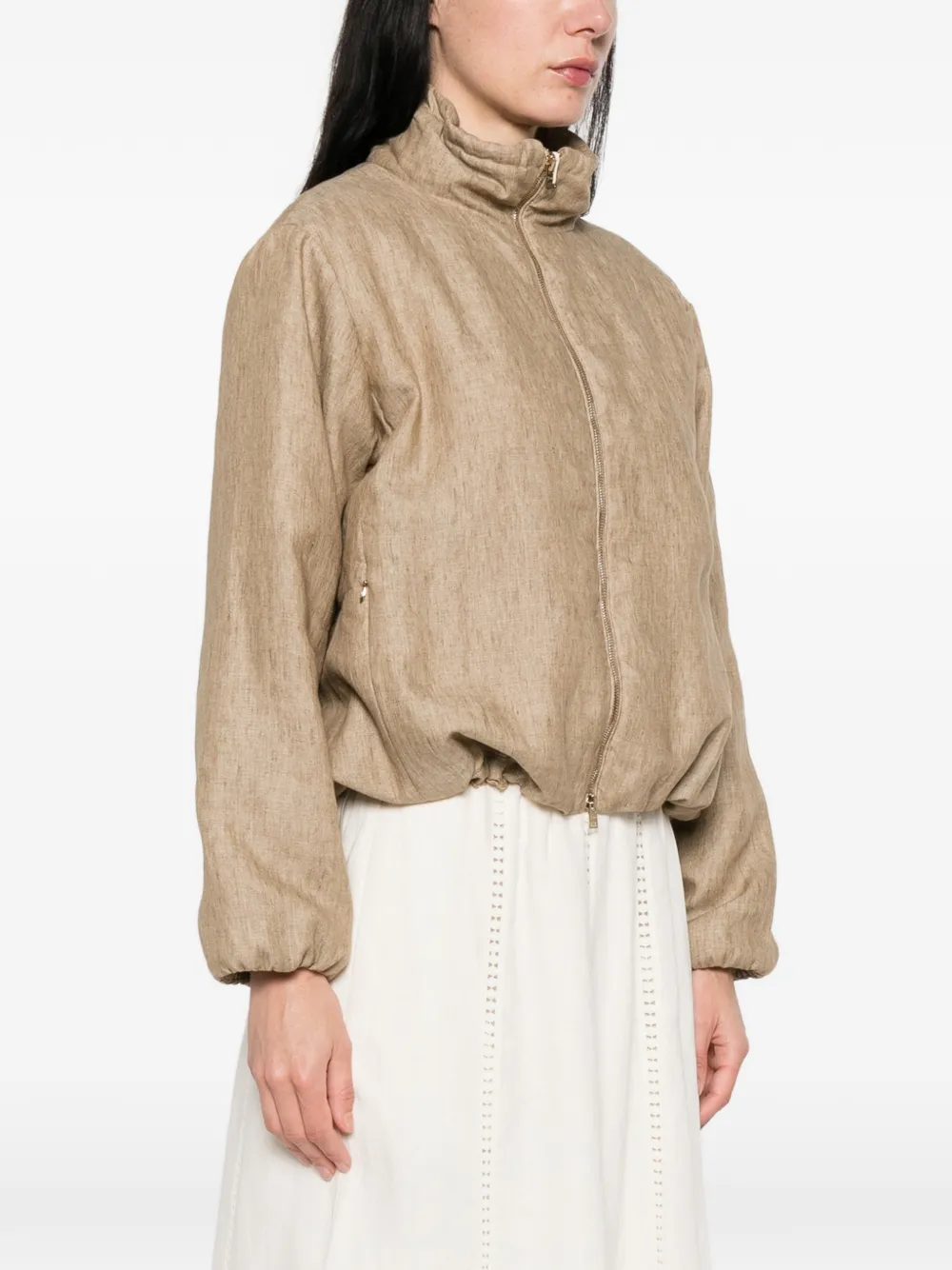  Herno Zip Fastening Jacket - Neutrals 