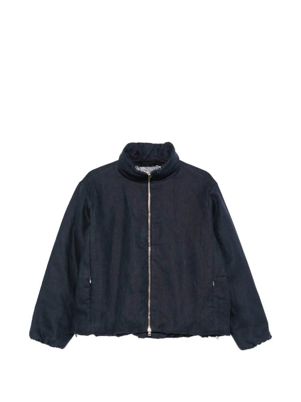 Herno linen padded jacket - Blue
