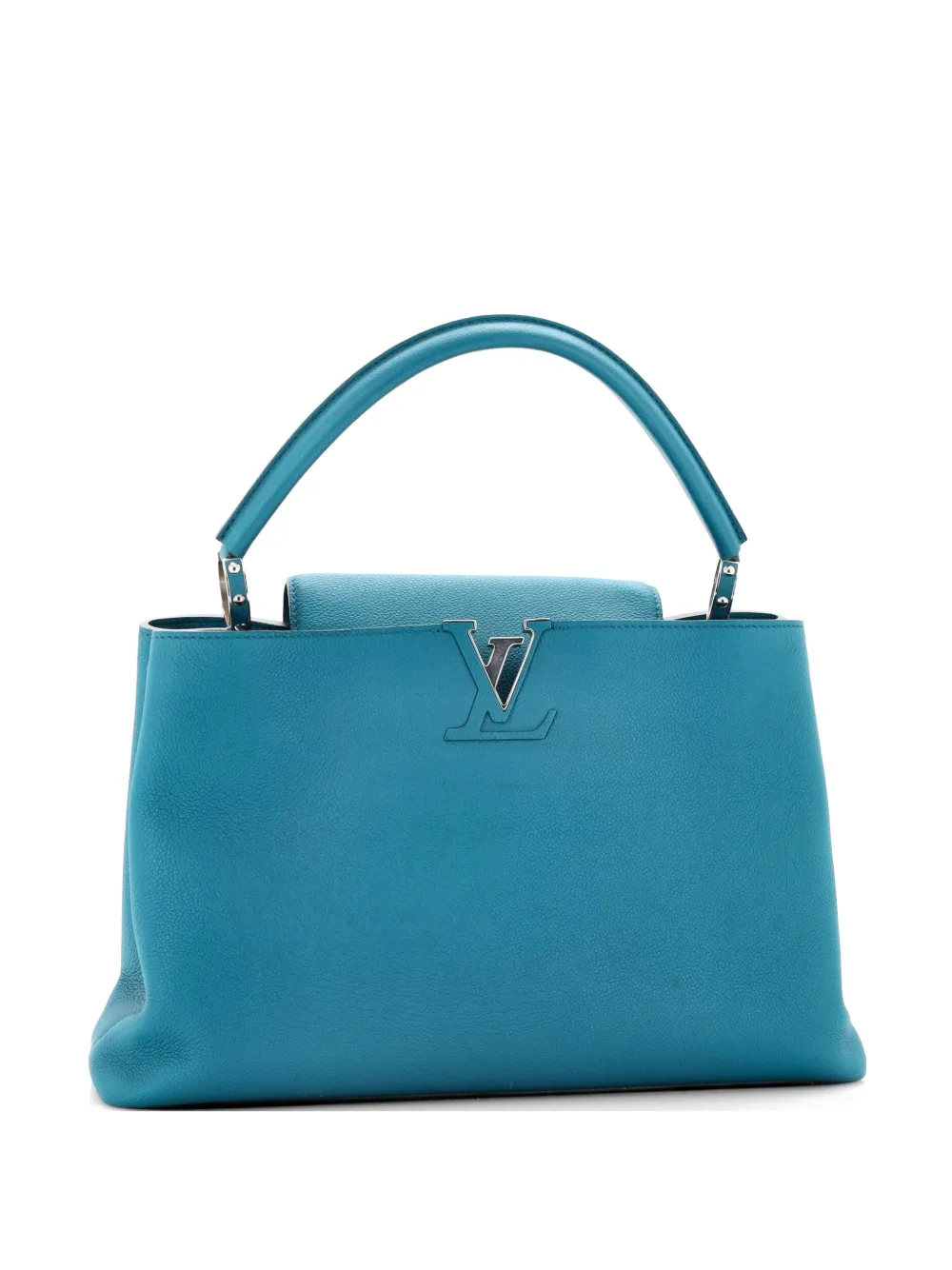 Louis Vuitton Pre-Owned Capucines Bag Leather MM satchel - Blu