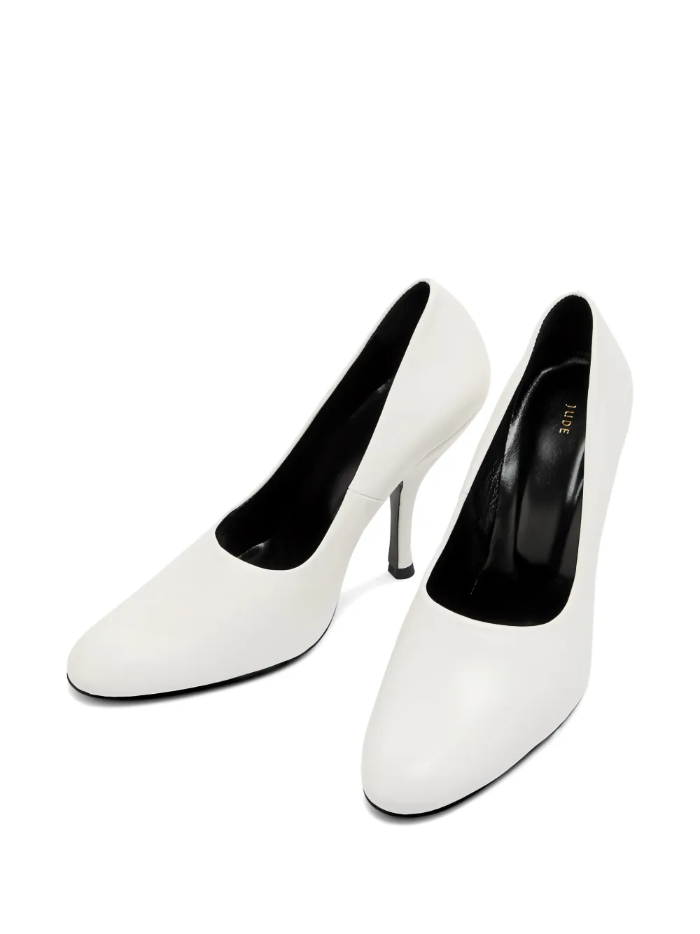  Jude Date Round-toe Pumps - White 