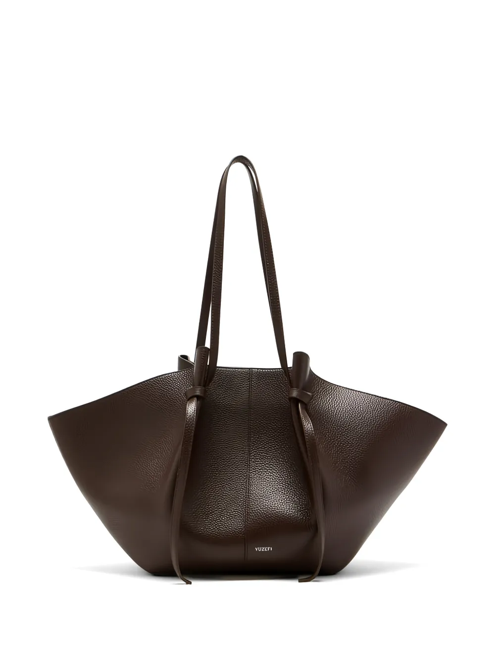 Yuzefi large Mochi knotted tote bag - Marrone