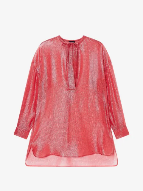 Giorgio Armani bluse med bindebånd