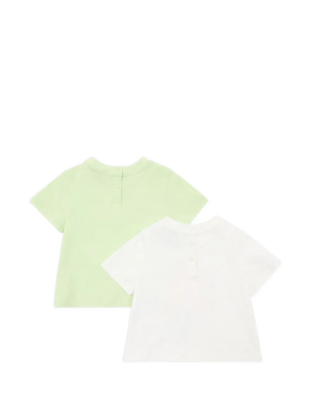  Emporio Armani Kids Graphic-prints Cotton T-shirts 2-pack - White 