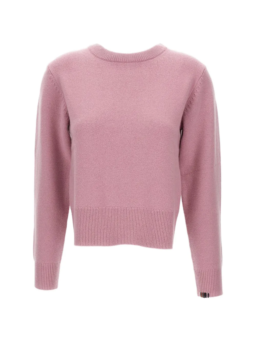 extreme cashmere ribbed crew neck sweater - Rosa