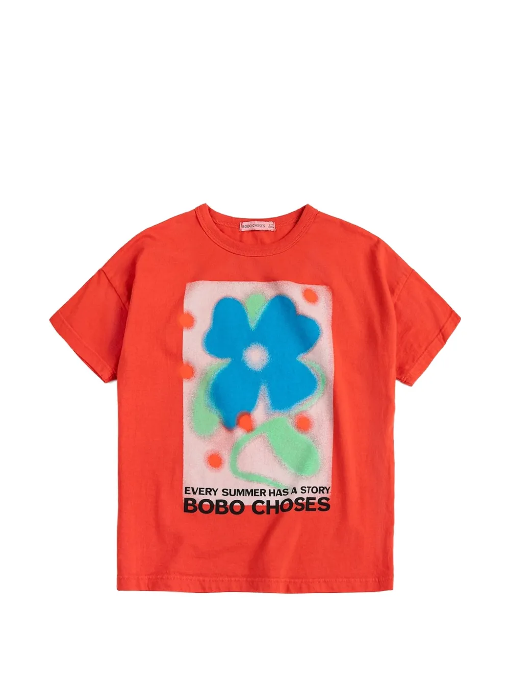 Bobo Choses floral print loose T-shirt - Arancione