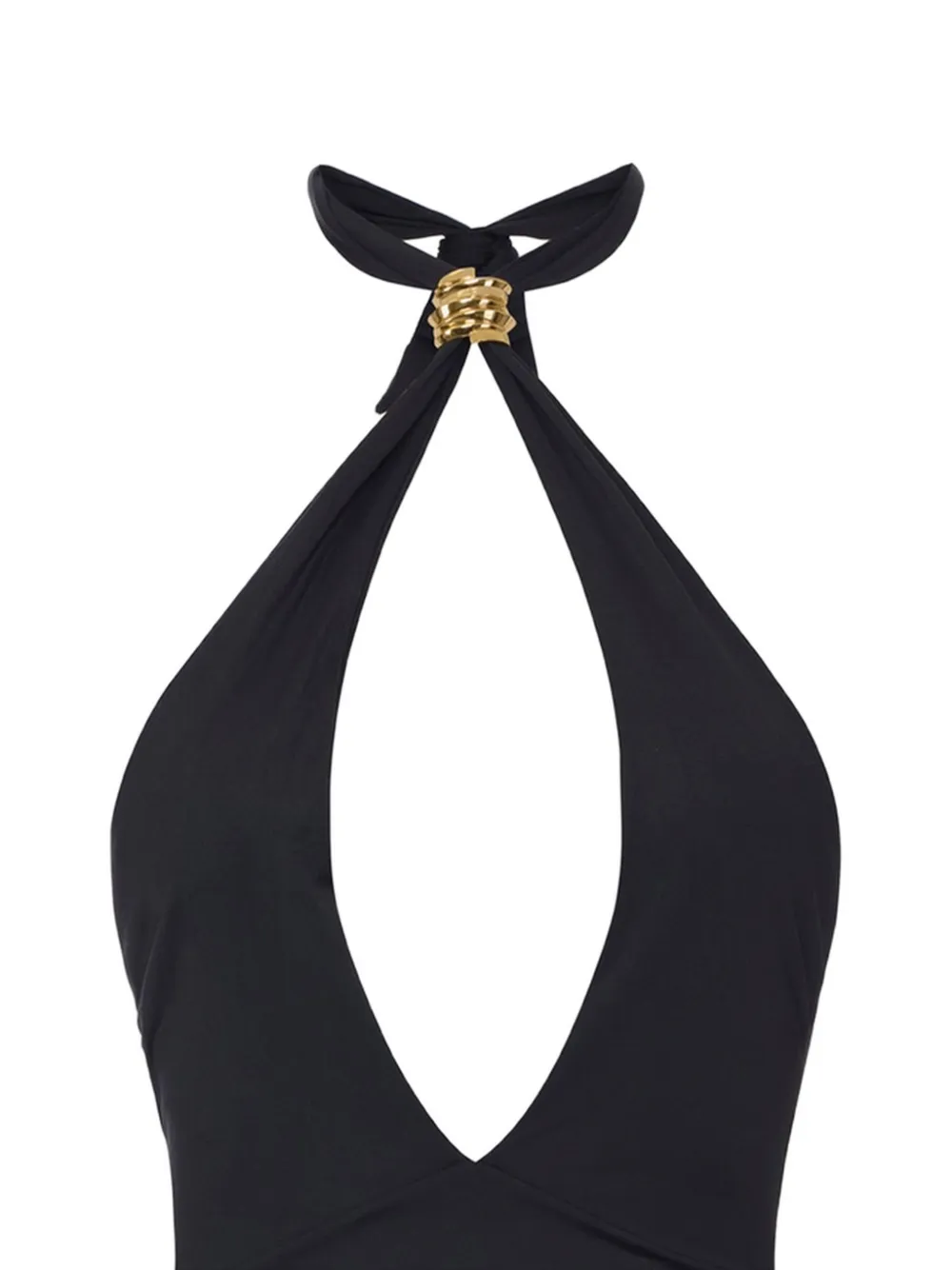  Elisabetta Franchi Halterneck Swimsuit - Black 