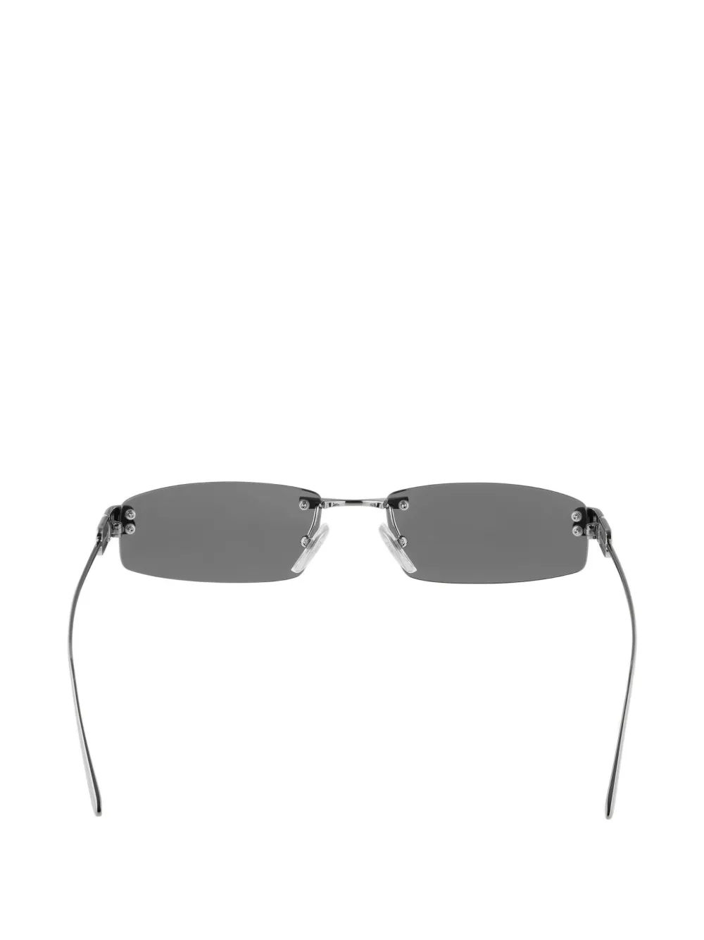 Balenciaga Gossip zonnebril met rechthoekig montuur Zilver