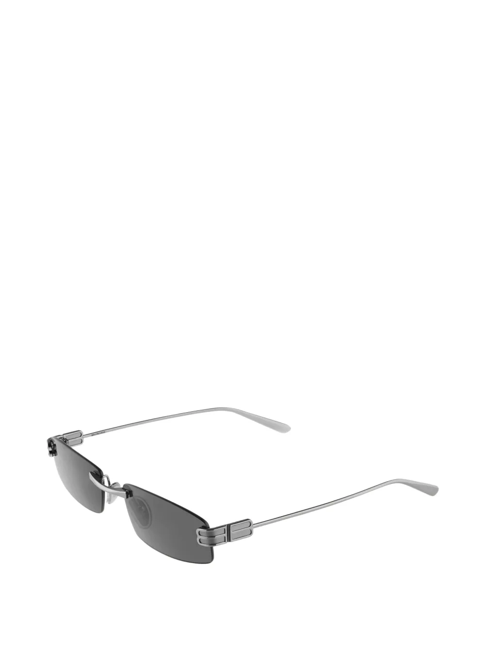 Balenciaga Gossip zonnebril met rechthoekig montuur Zilver