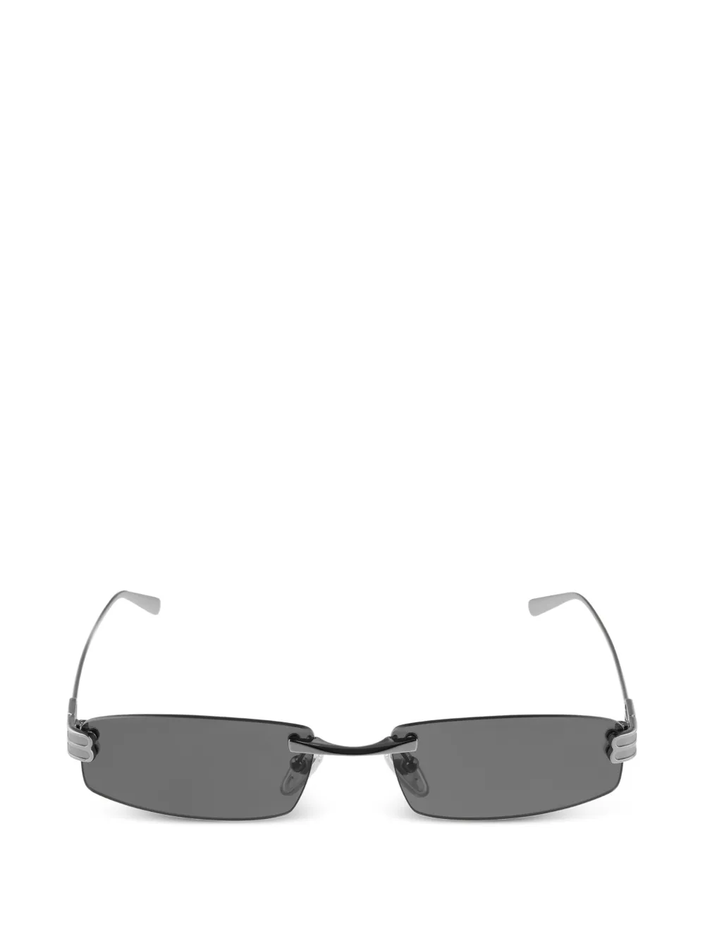 Balenciaga Gossip rectangle-frame sunglasses - Argento