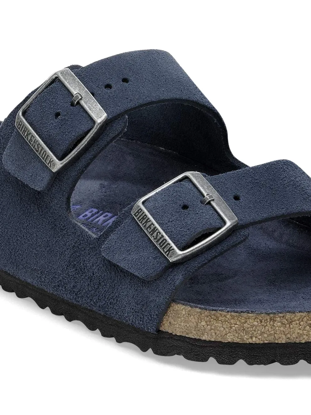 Birkenstock Arizona suède sandalen Blauw