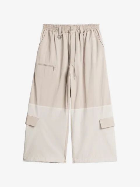 Y-3 pantalon en coton à design colour block