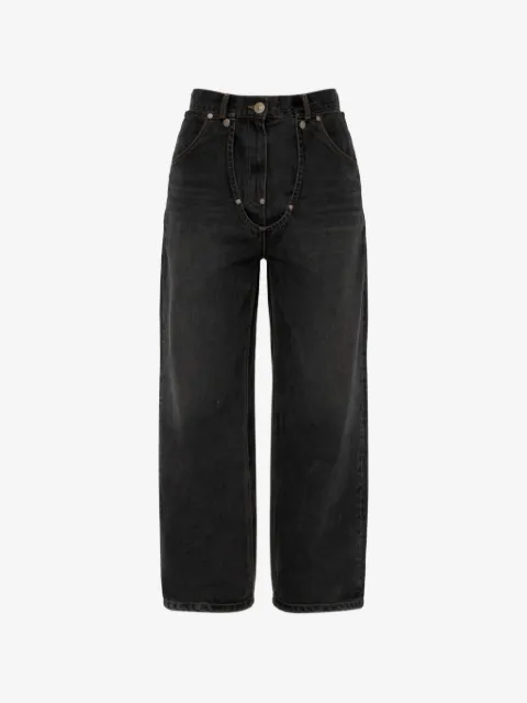 pushBUTTON embellished denim  jeans