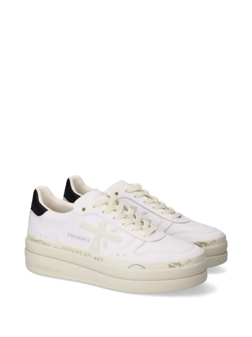 Premiata Micol sneakers met plateauzool Wit