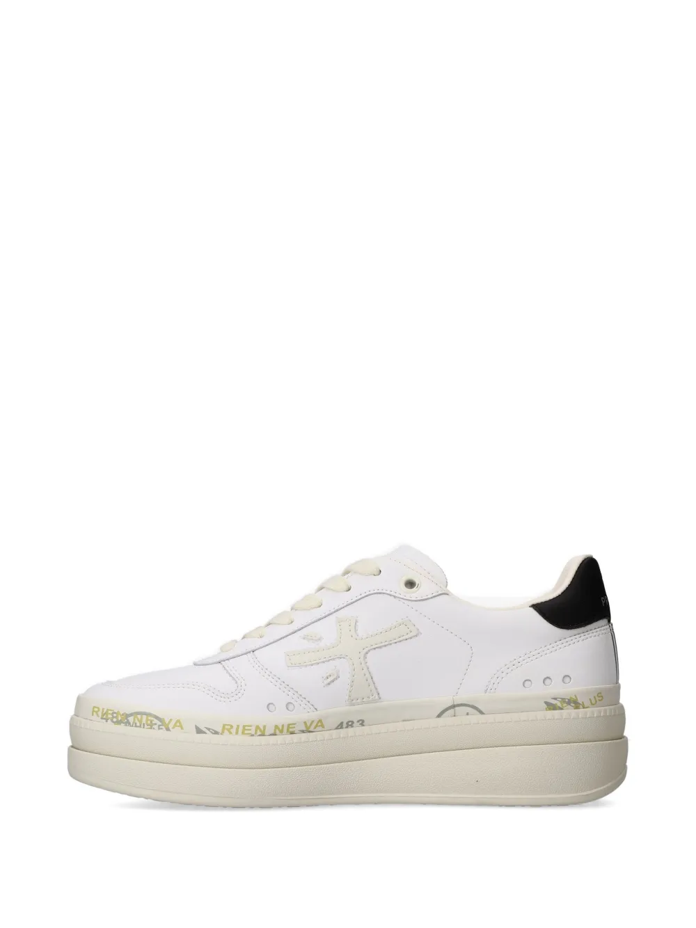 Premiata Micol sneakers met plateauzool Wit