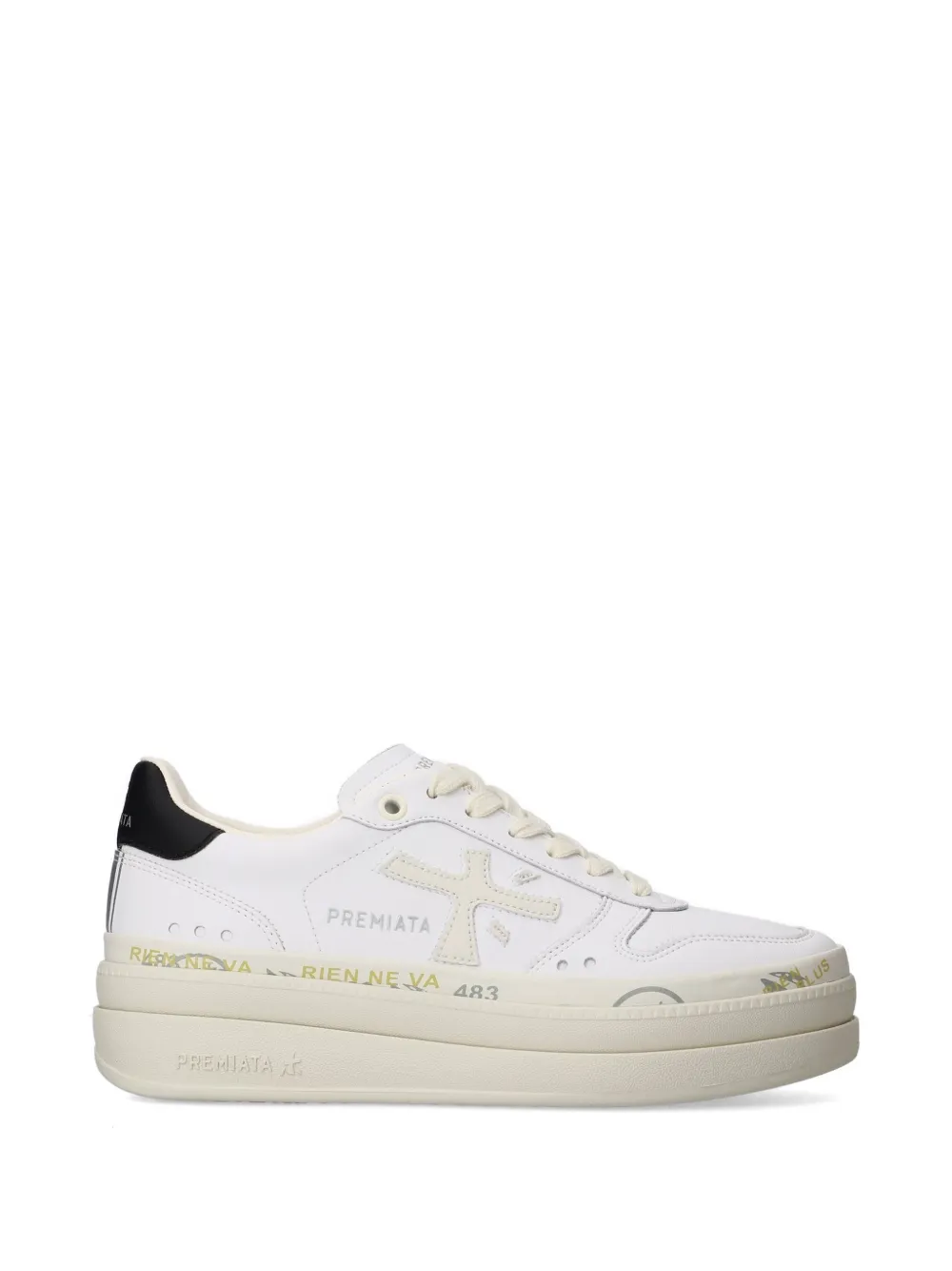Premiata Micol sneakers met plateauzool Wit