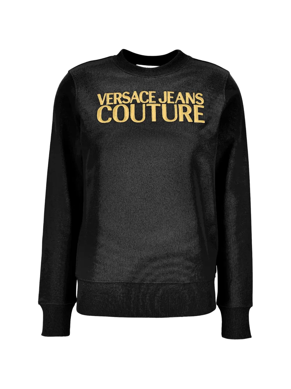 Versace Jeans Couture logo-embroidered sweatshirt - Nero