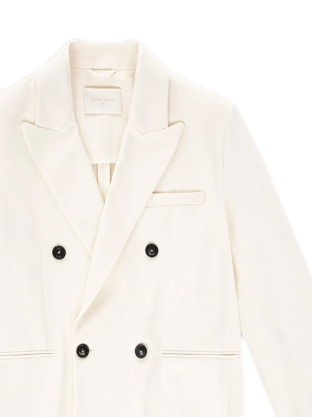  Circolo 1901 Double-breasted Blazer - White 