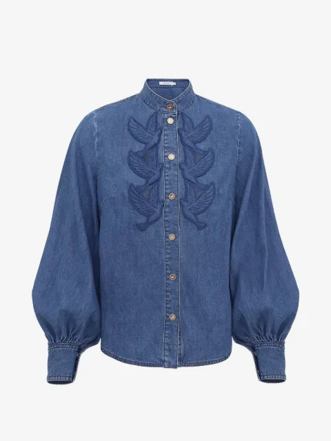 ZIMMERMANN button denim shirt