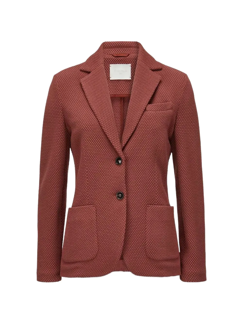 Circolo 1901 textured notched blazer - Marrone