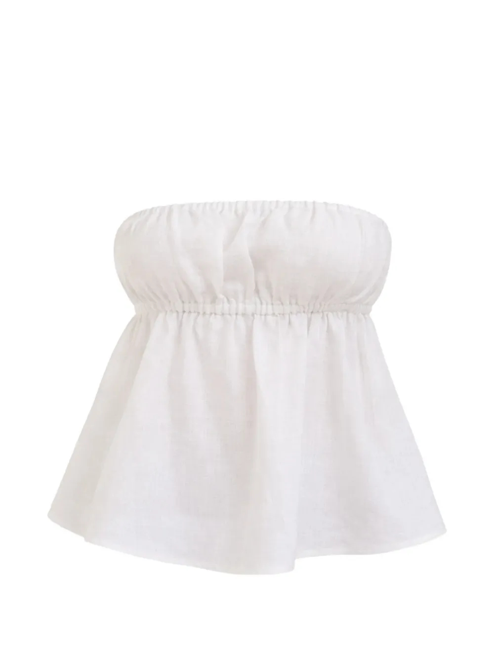 Reformation Inez linen top - Bianco