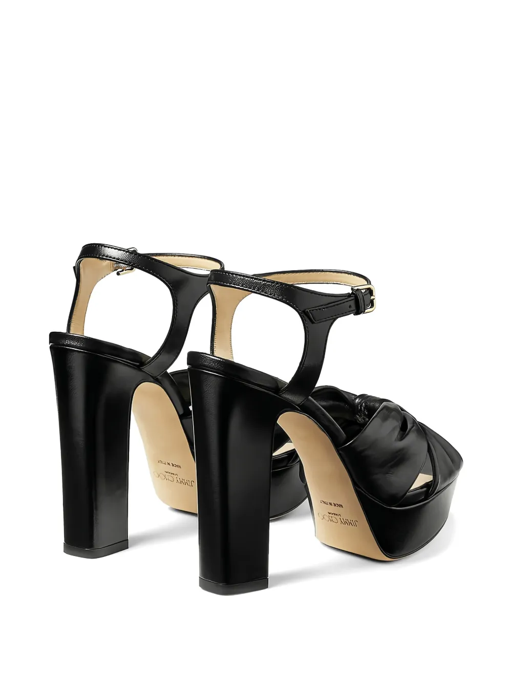 Jimmy Choo Heloise platform sandals Zwart
