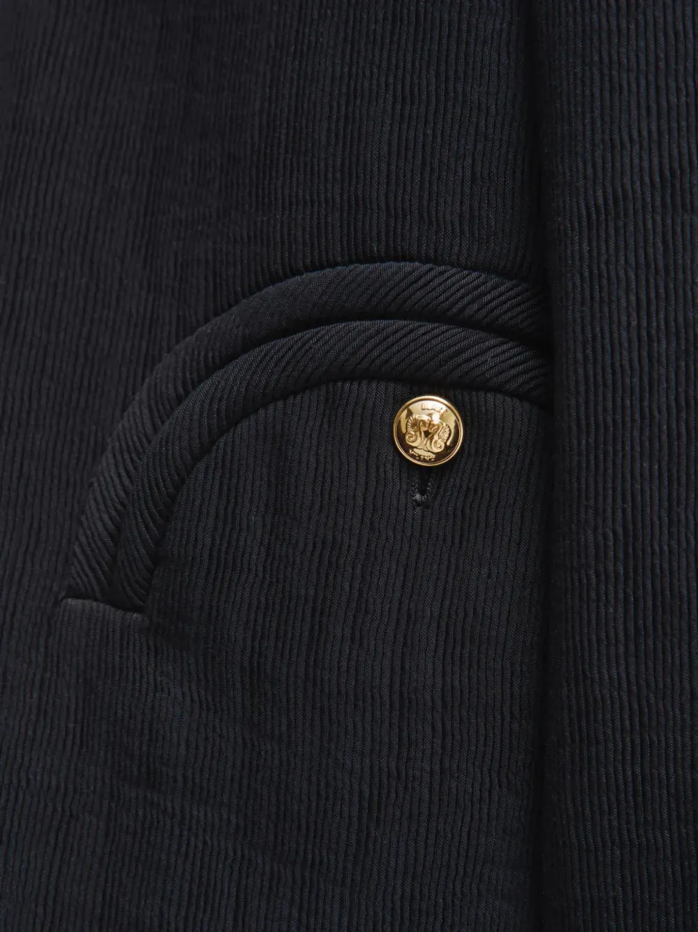  Blazé Milano Infinity Textured Button Jacket - Black 