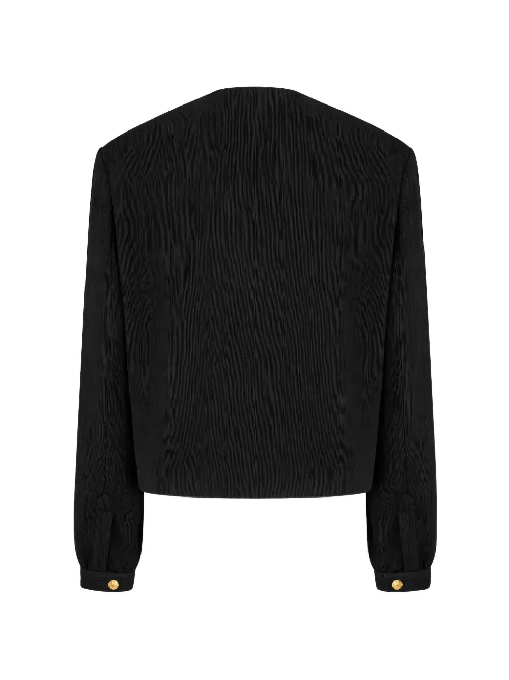  Blazé Milano Infinity Textured Button Jacket - Black 