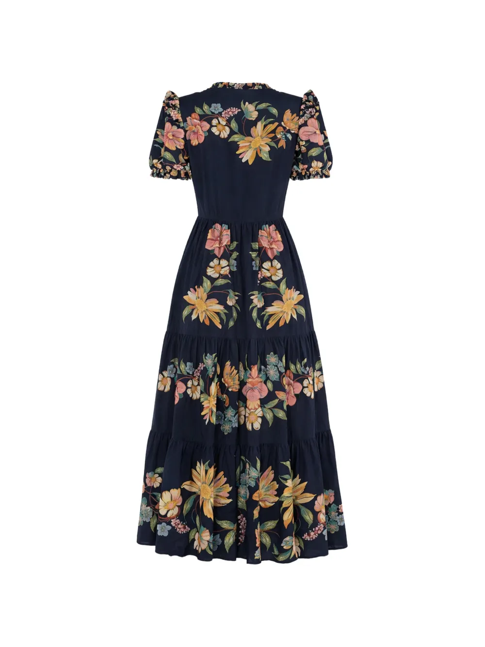  Farm Rio Floral Maxi Dress - Blue 