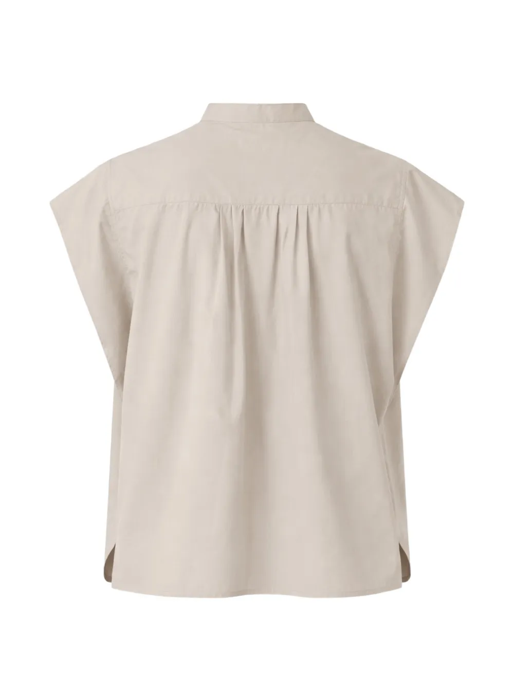  Officine Generale Leonora Cap Sleeve Blouse - Neutrals 