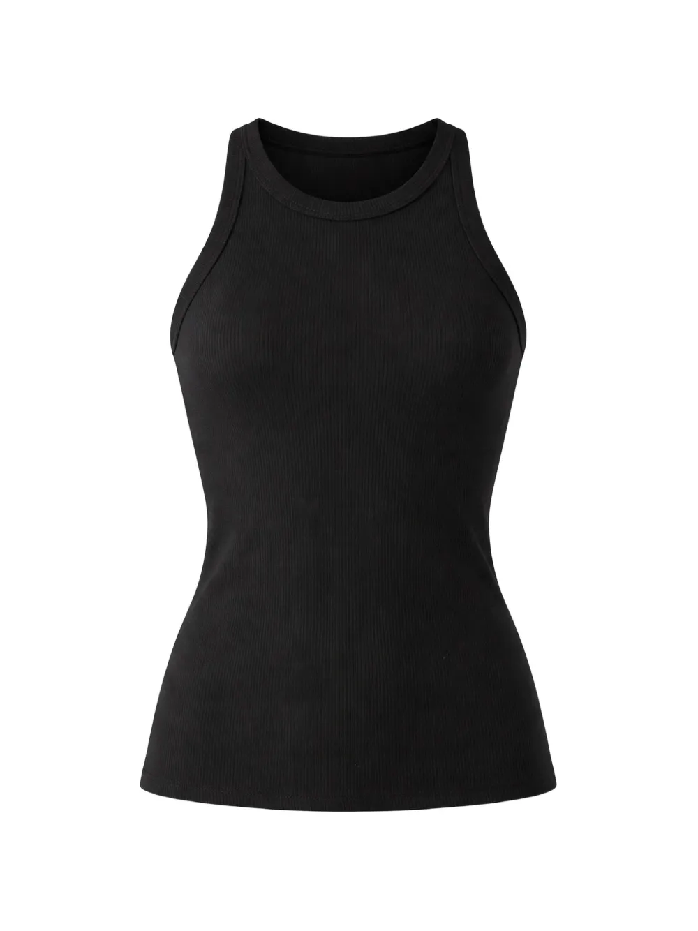 PATRICK ASSARAF ribbed tank top - Nero