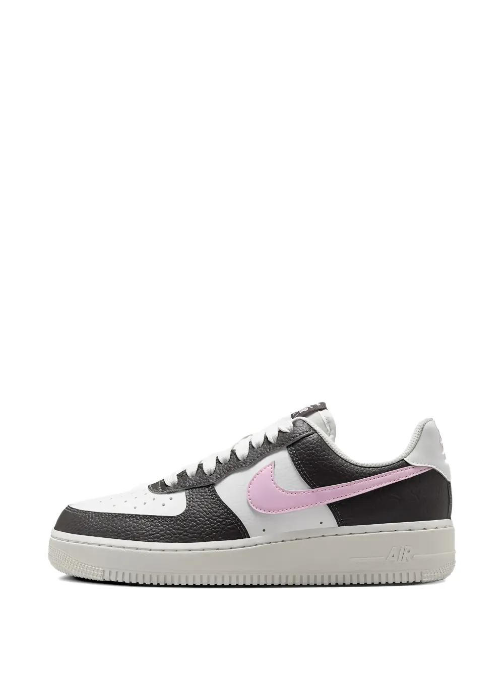 Nike Air Force 1 swoosh logo perforated sneakers - Bianco